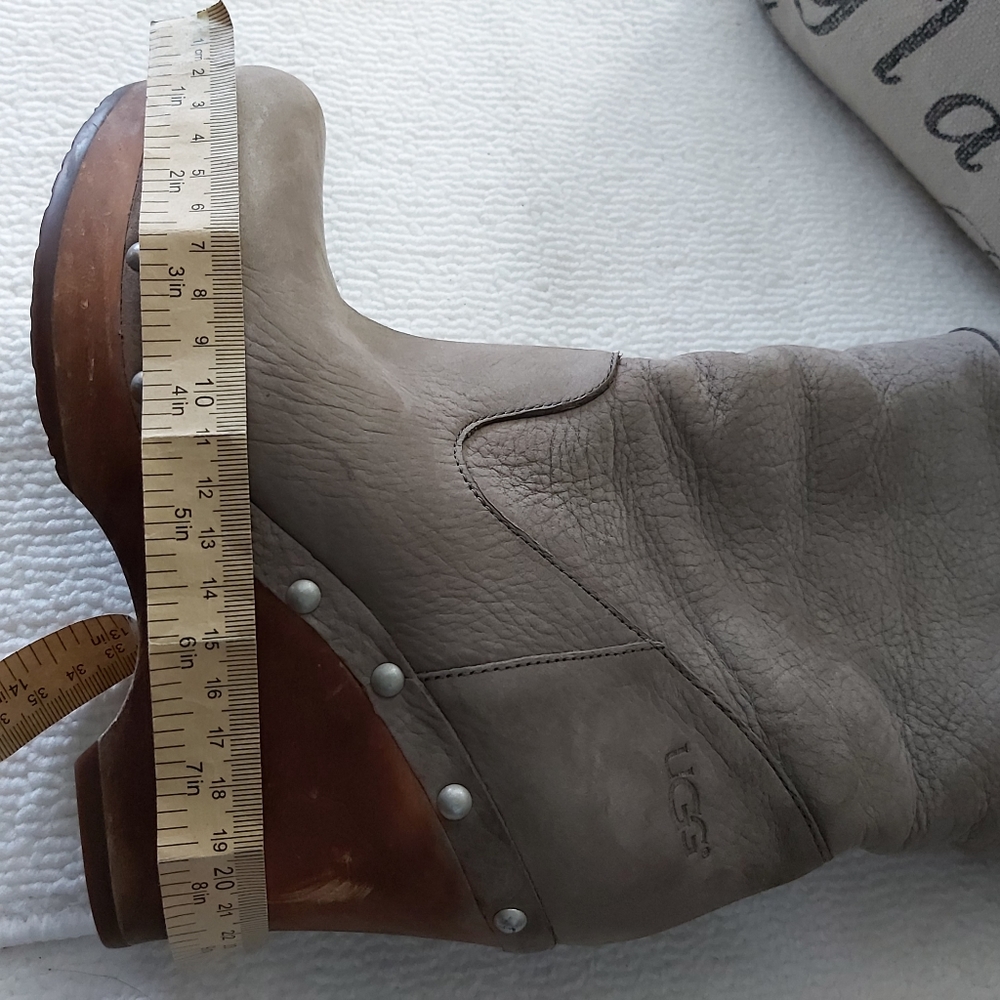 UGG Clogs Boots in Taupe - Women's Wedge Boot - Picture 12 of 16